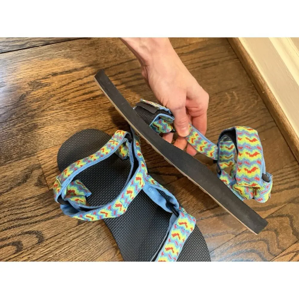 Teva 'original Universal' Sandal Wiggle Cendre Blue Men's Sz 9 Womens Sz 11 NEW
